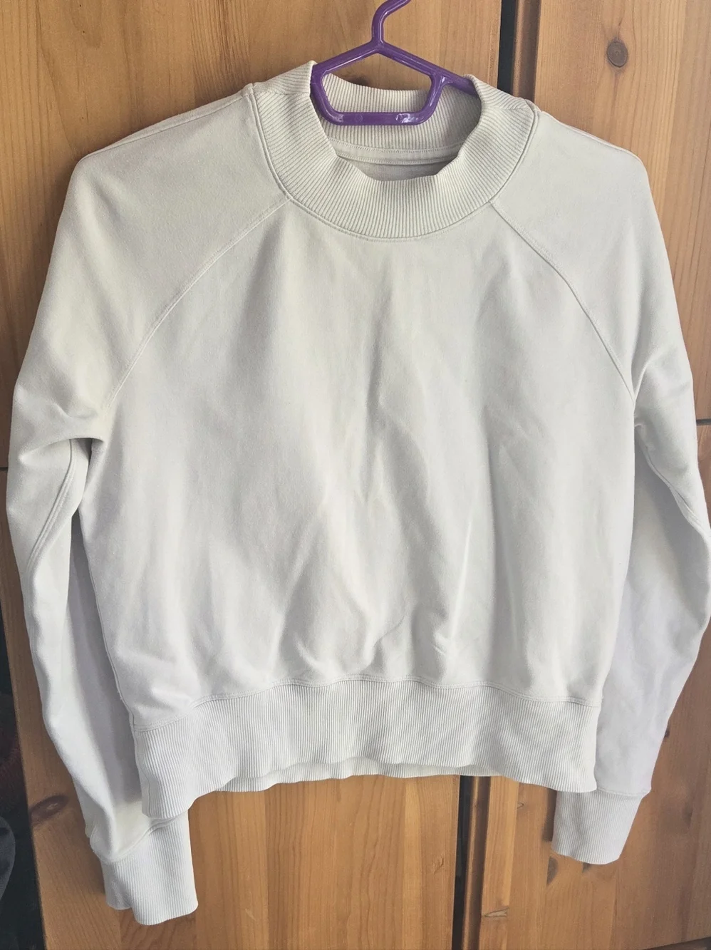 Lululemon Women's Ready To Roll French Terry Sweatshirt In Vapor Size 8 - Picture 2 of 7